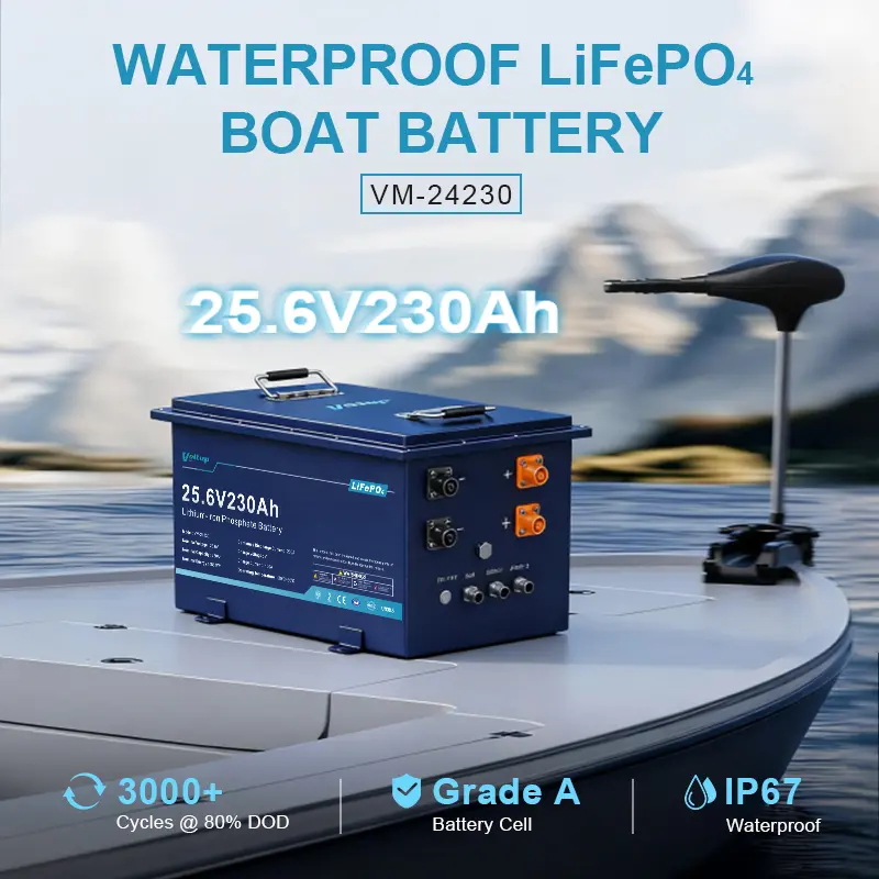 24V 230Ah Boat Marine Battery Lithium LFP Batteries Featured Image