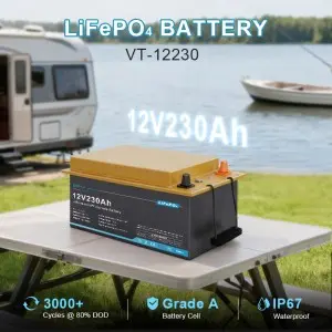 12V 230Ah Lithium LFP LiFePO4 Battery for RV Bo...