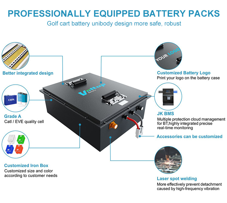 golf cart battery 51.2v