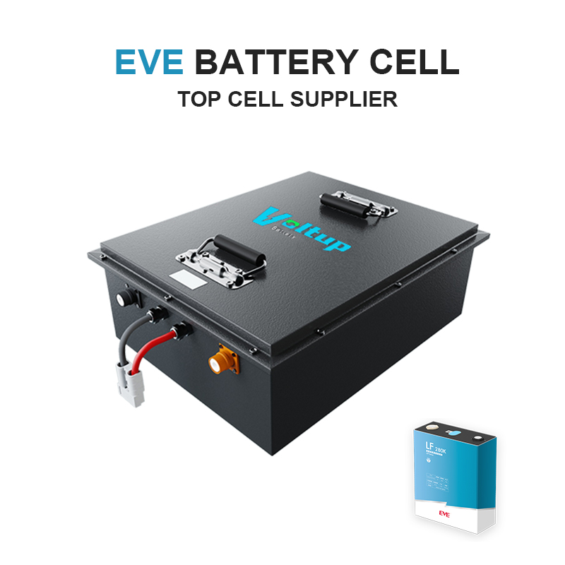 Voltup 48V 105AH Lifepo4 Golf Cart Battery 51.2v 105ah LiFePO4 Battery Pack for Golf Cart Factory Custom